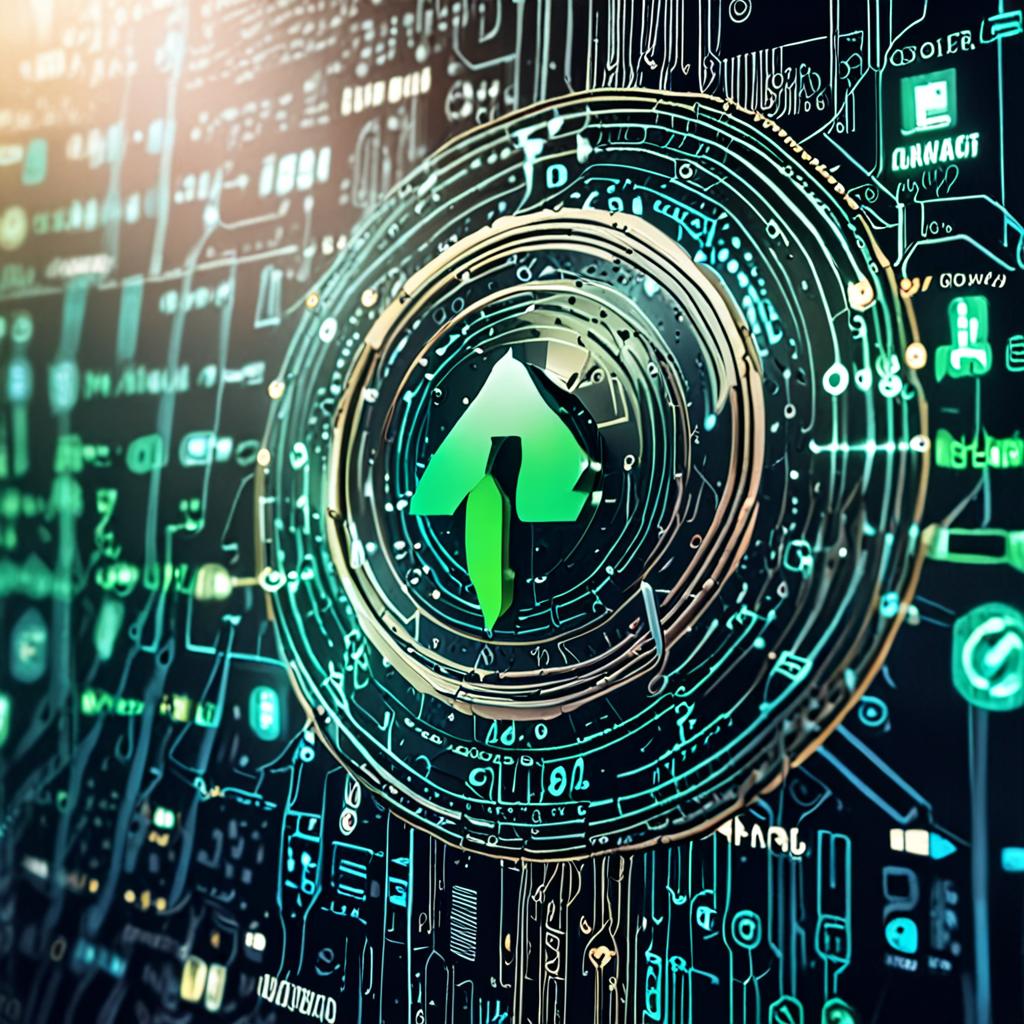 A futuristic neural network displaying a website's search engine rankings, with a green arrow pointing upwards, 4k resolution, cinematic A futuristic neural network displaying a website's search engine rankings, with a green arrow pointing upwards, 4k resolution, cinematic