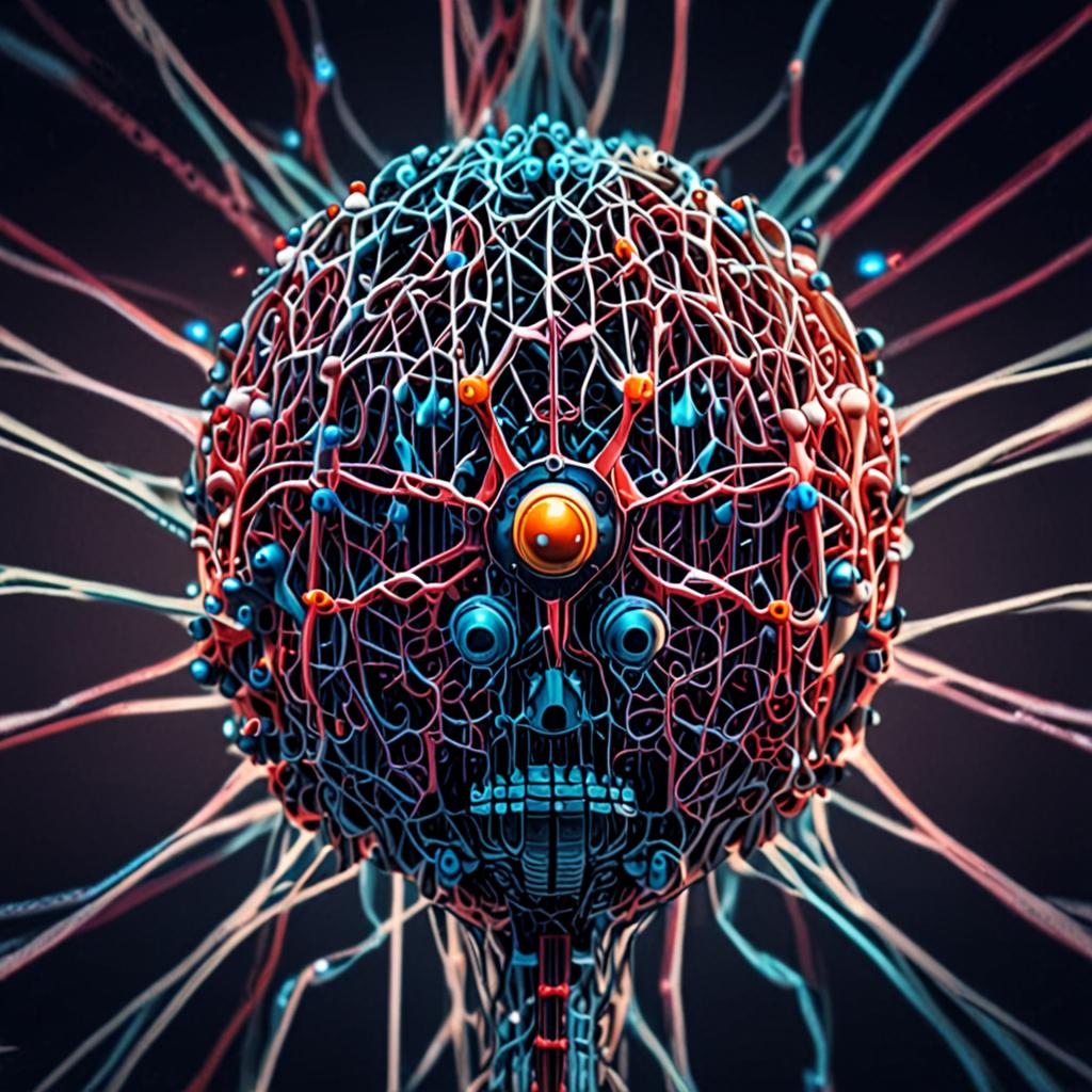 A detailed illustration of a neural network, symbolizing the complex algorithms behind AI chatbots. A detailed illustration of a neural network, symbolizing the complex algorithms behind AI chatbots.