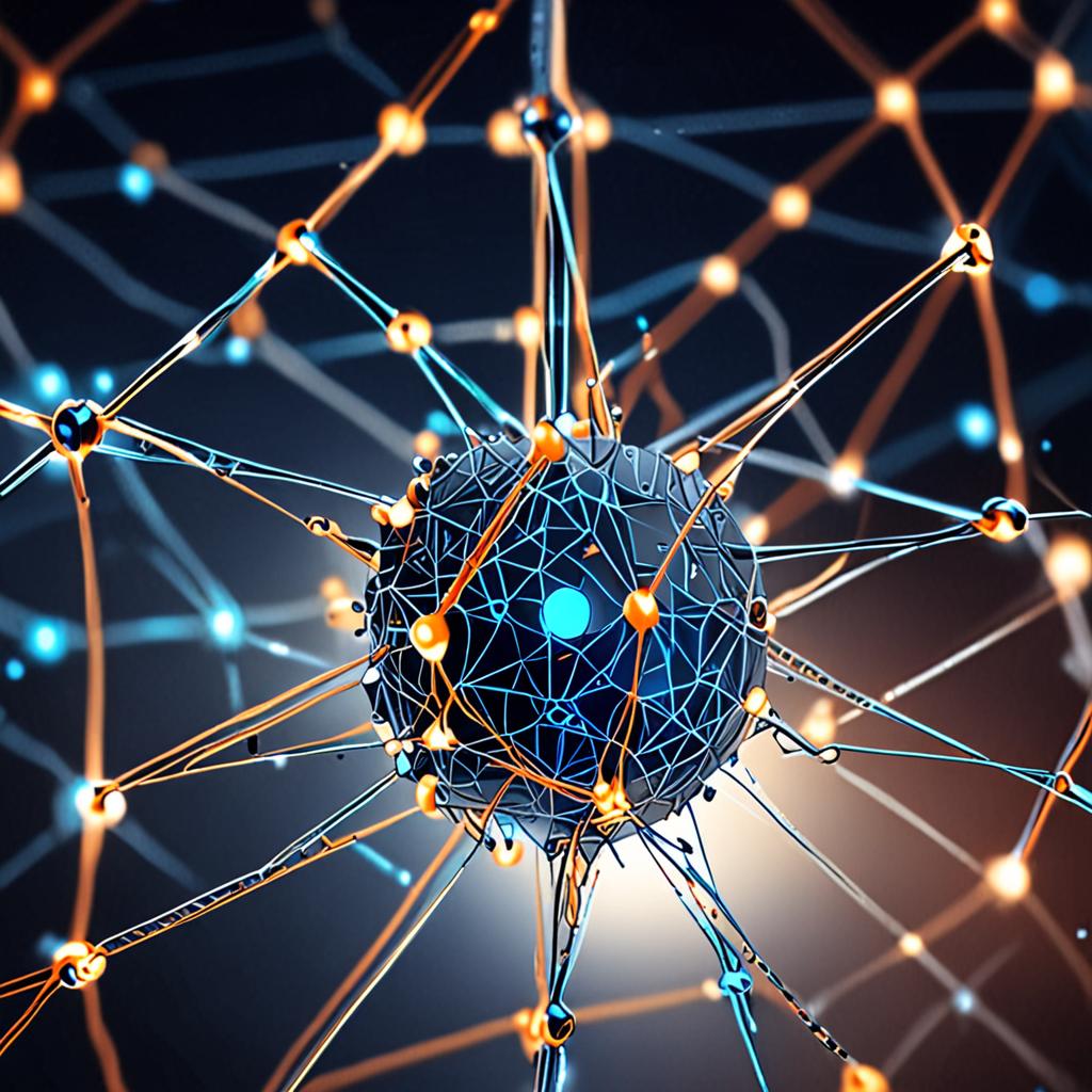 A futuristic neural network diagram, with glowing blue lines and nodes, symbolizing the intersection of human intelligence and artificial intelligence A futuristic neural network diagram, with glowing blue lines and nodes, symbolizing the intersection of human intelligence and artificial intelligence