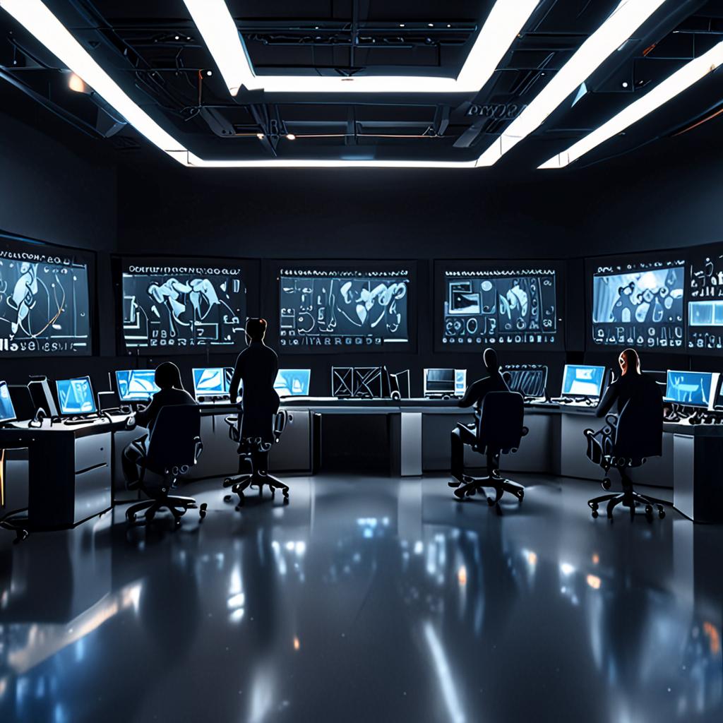 A futuristic laboratory with scientists working on a top-secret antigravity project, surrounded by advanced equipment and computer screens displaying complex gravitational simulations, in a sleek, modern setting with a hint of mystery and intrigue