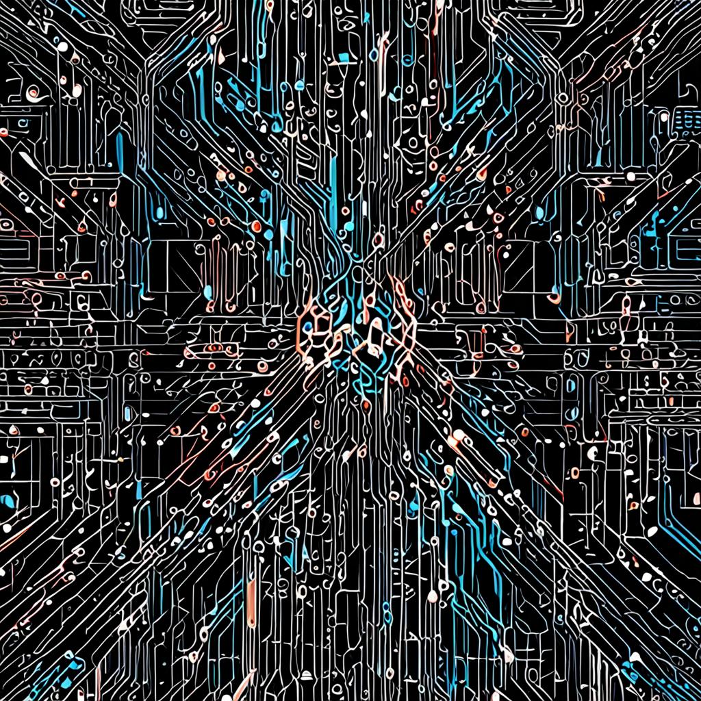 A detailed technical illustration showing complex transformer neural network attention matrices rendering glowing code, transitioning into abstract human hand-drawn calligraphic ink strokes, high resolution, minimalist technical aesthetic.